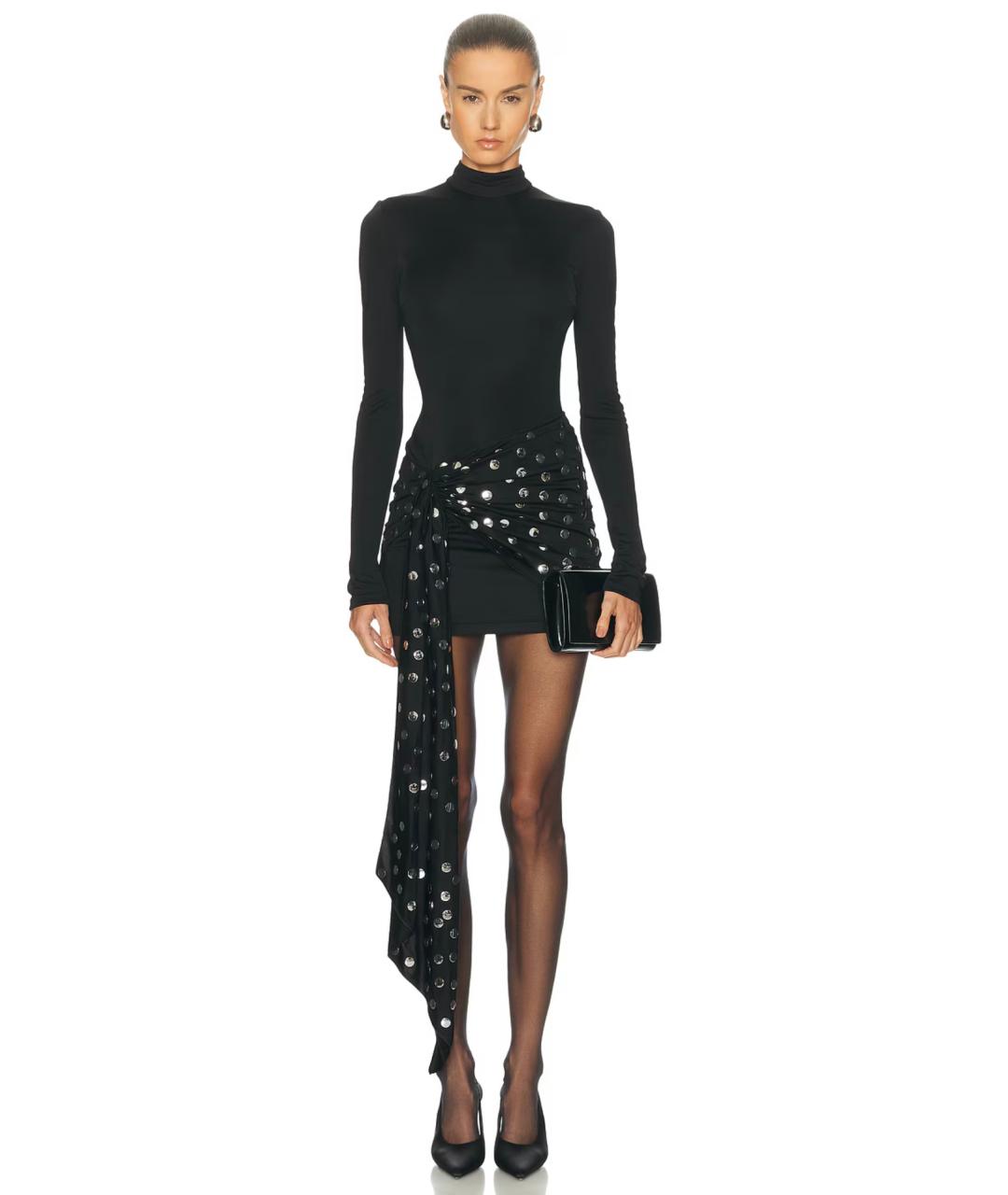 DAVID KOMA Черное коктейльное платье, фото 2