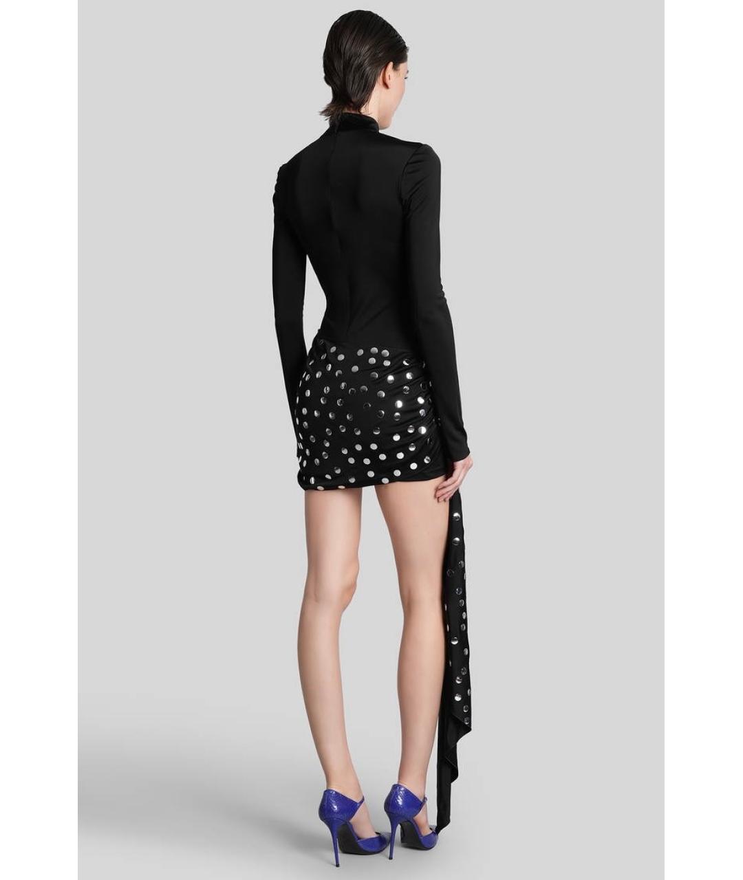 DAVID KOMA Черное коктейльное платье, фото 9