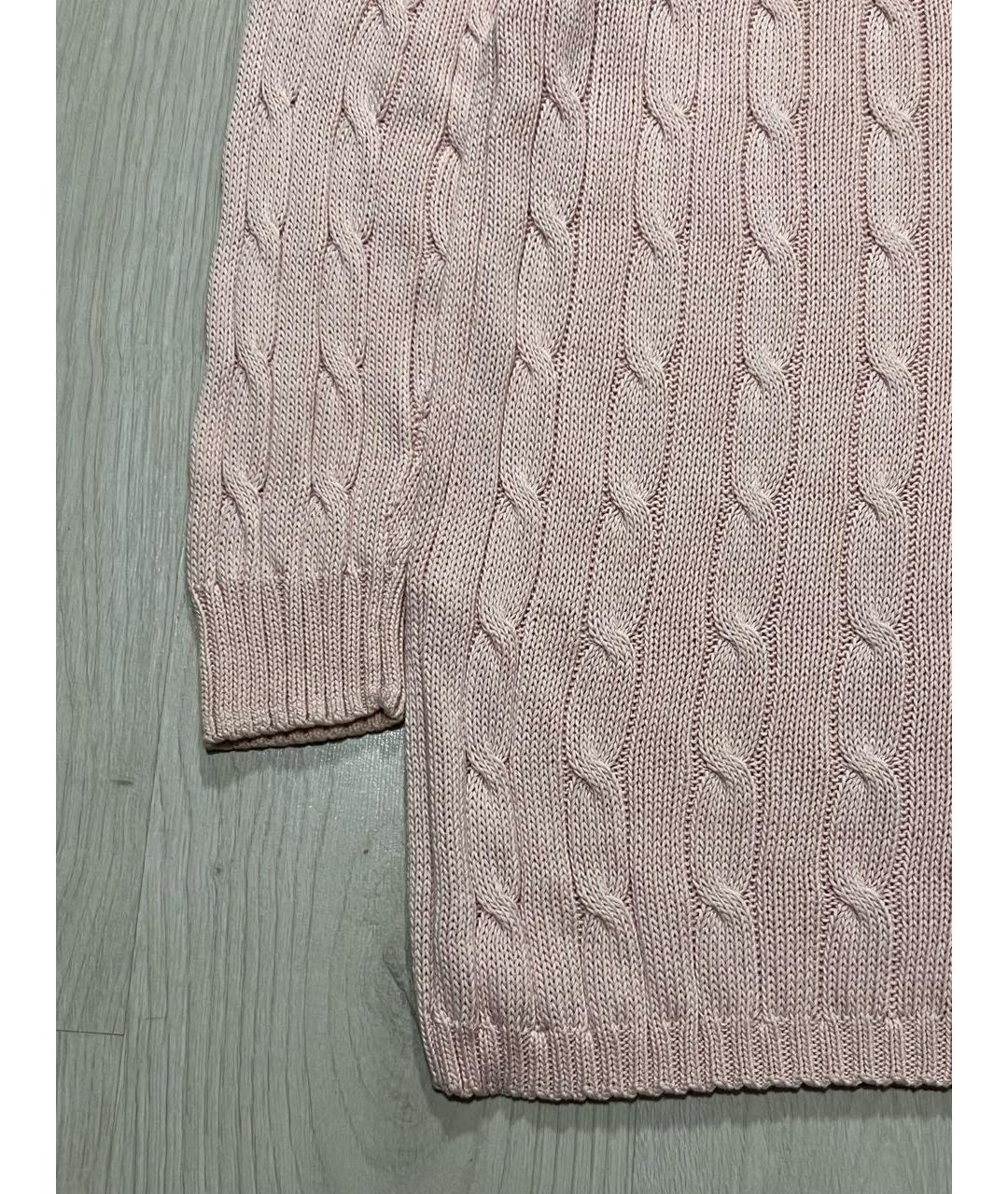 RALPH LAUREN Розовый хлопковый джемпер / свитер, фото 5