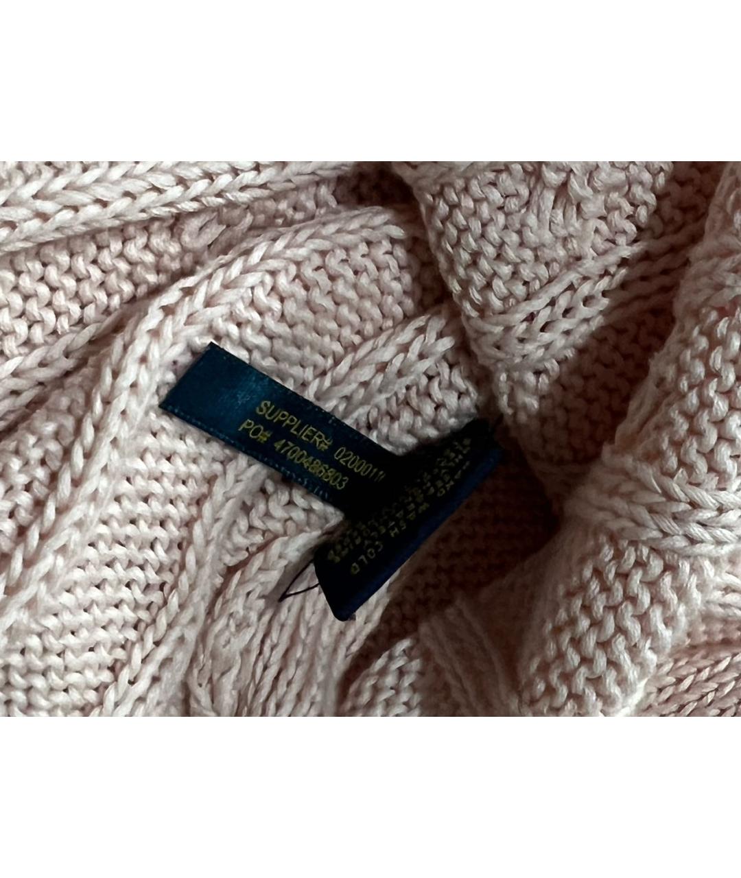 RALPH LAUREN Розовый хлопковый джемпер / свитер, фото 7