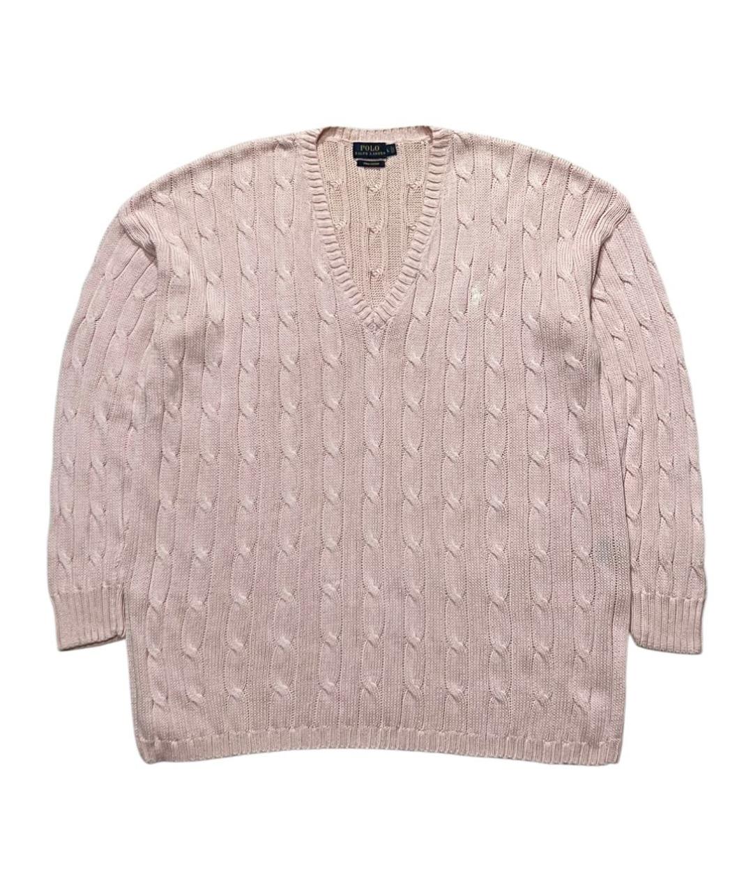 RALPH LAUREN Розовый хлопковый джемпер / свитер, фото 1