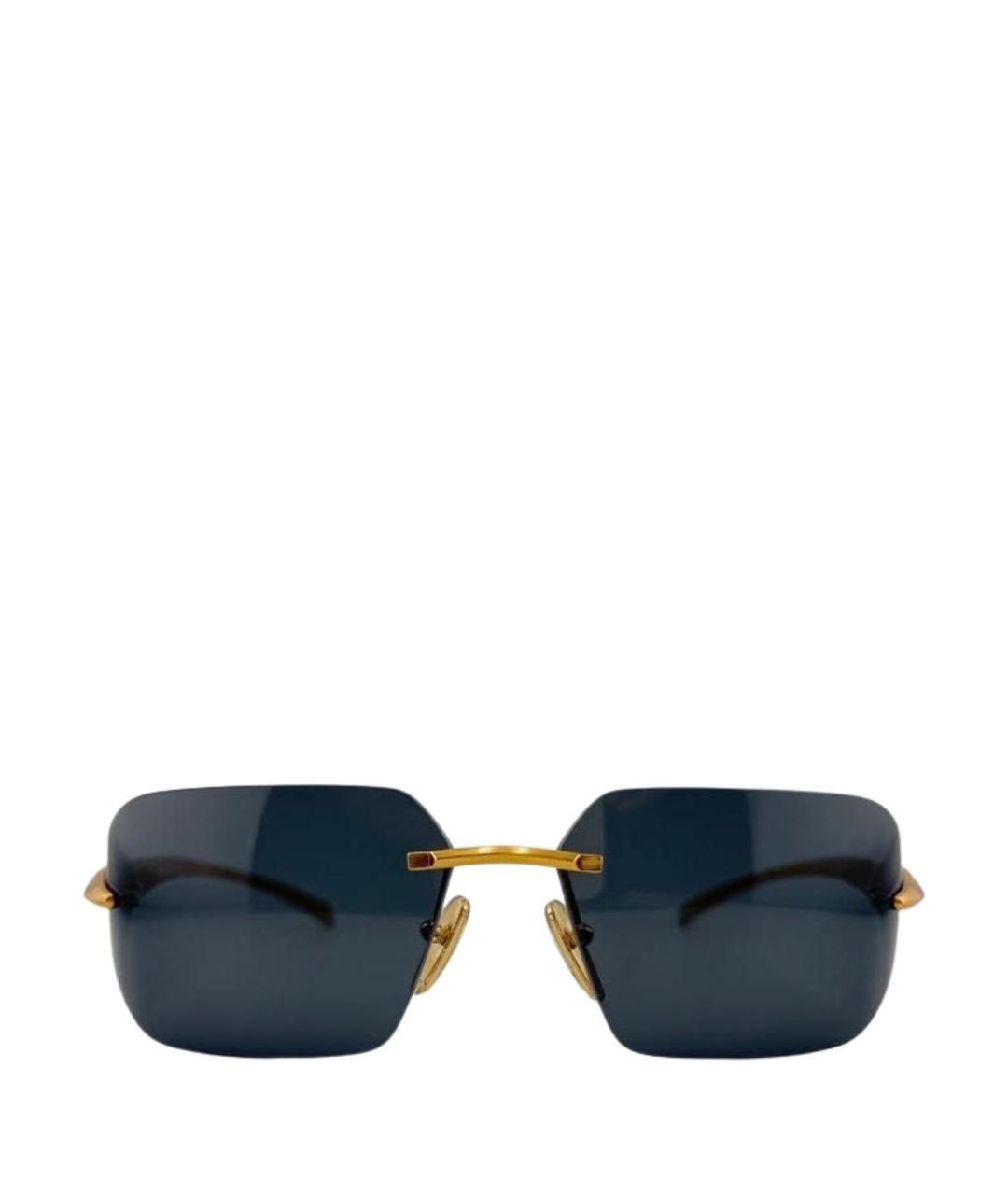 PRADA Черные металлические солнцезащитные очки, фото 1