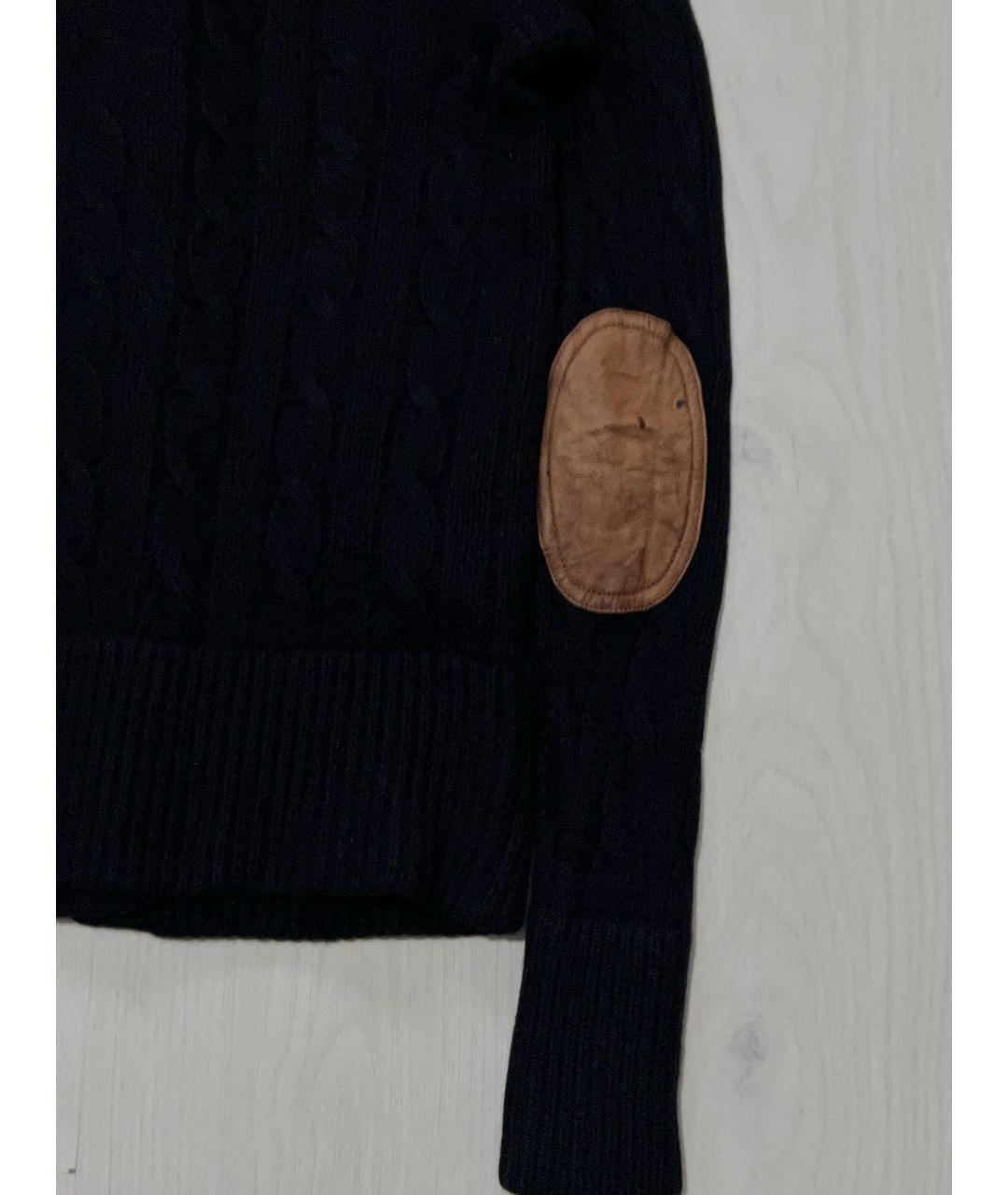 RALPH LAUREN Черный шерстяной кардиган, фото 5