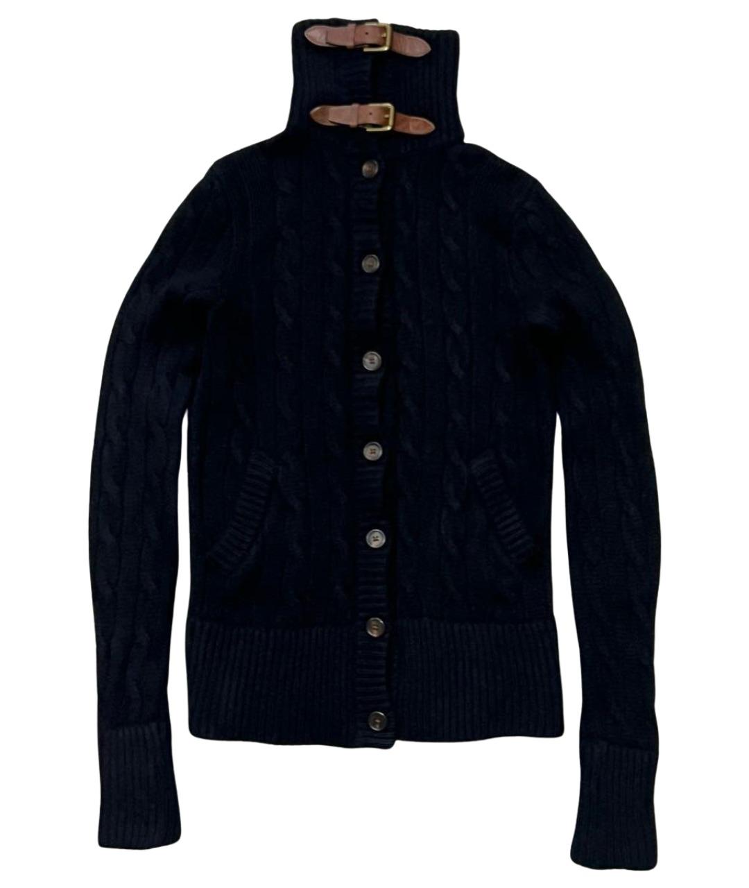 RALPH LAUREN Черный шерстяной кардиган, фото 1