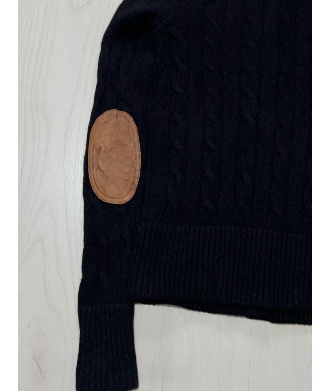 RALPH LAUREN Черный шерстяной кардиган, фото 6