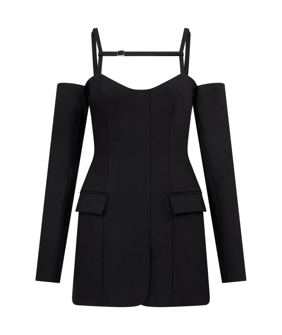 DAVID KOMA Черное коктейльное платье, фото 1