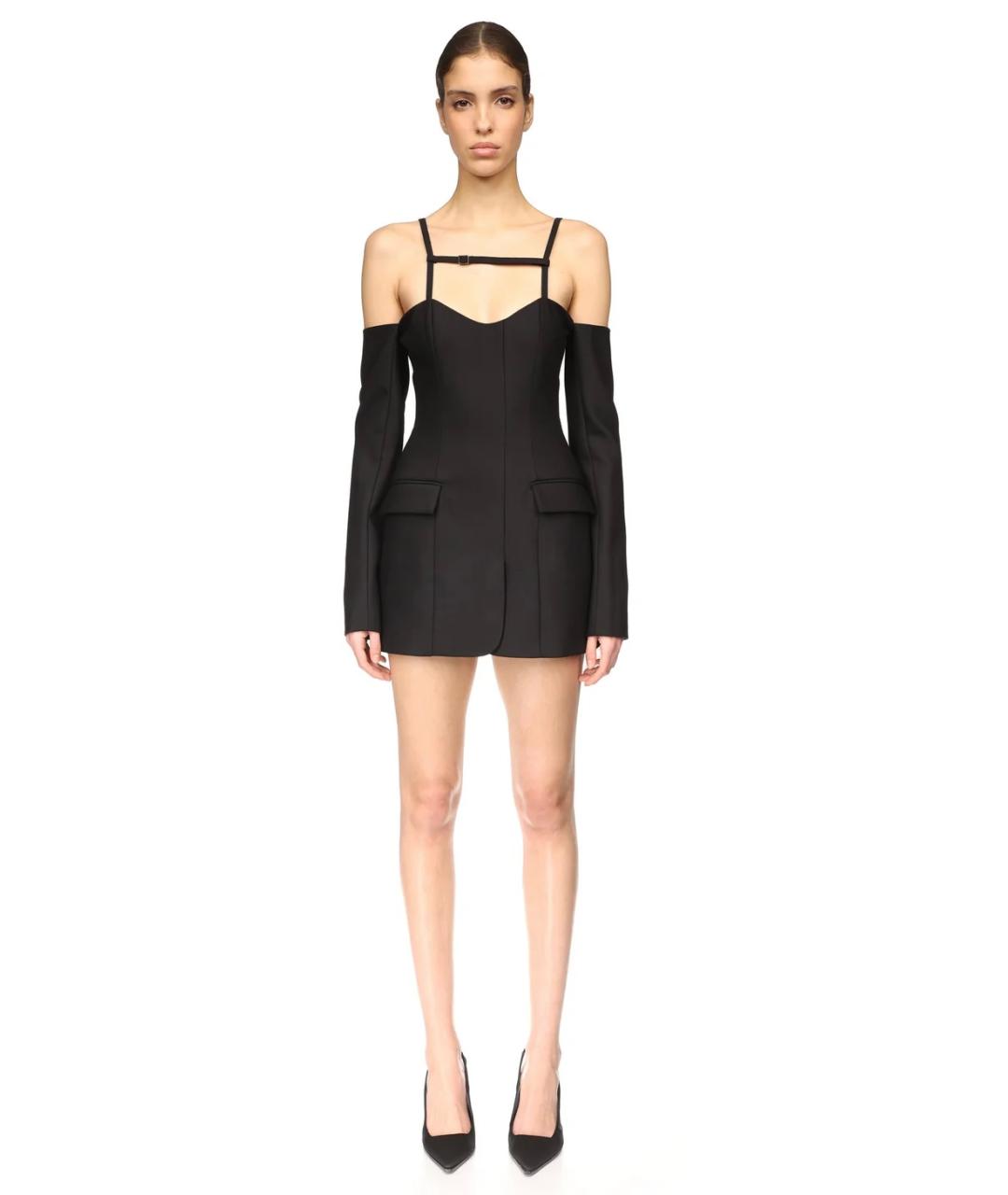 DAVID KOMA Черное коктейльное платье, фото 2