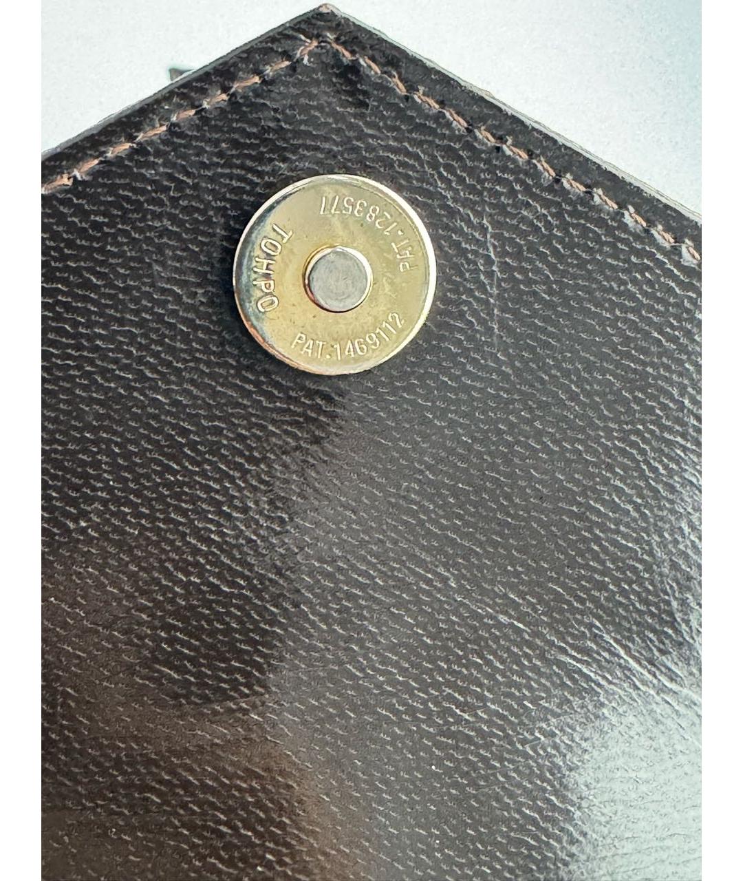 SAINT LAURENT Коричневая сумка через плечо из экзотической кожи, фото 8