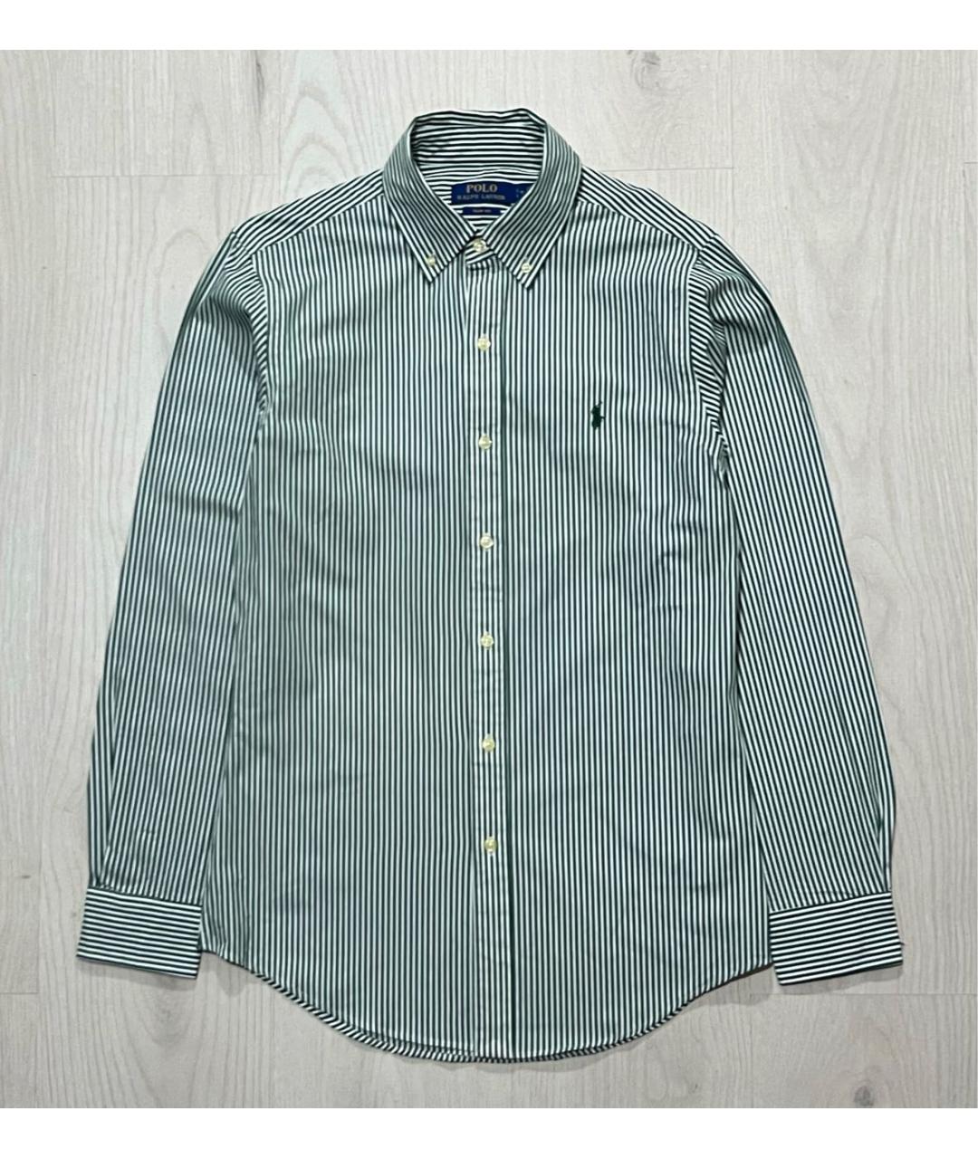 RALPH LAUREN Зеленая хлопковая кэжуал рубашка, фото 8