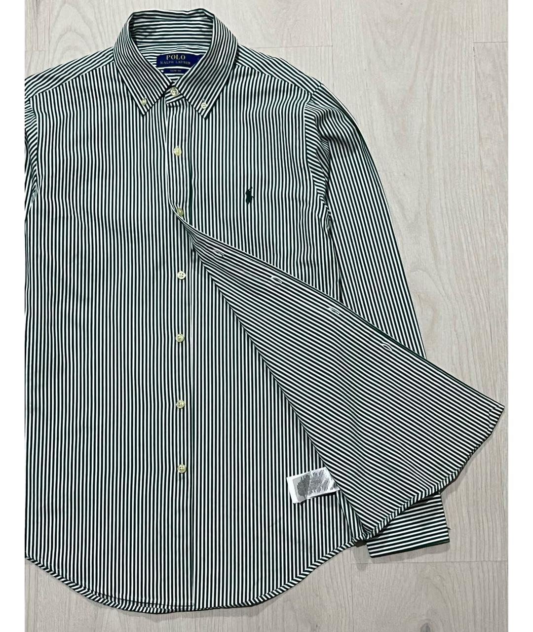 RALPH LAUREN Зеленая хлопковая кэжуал рубашка, фото 4