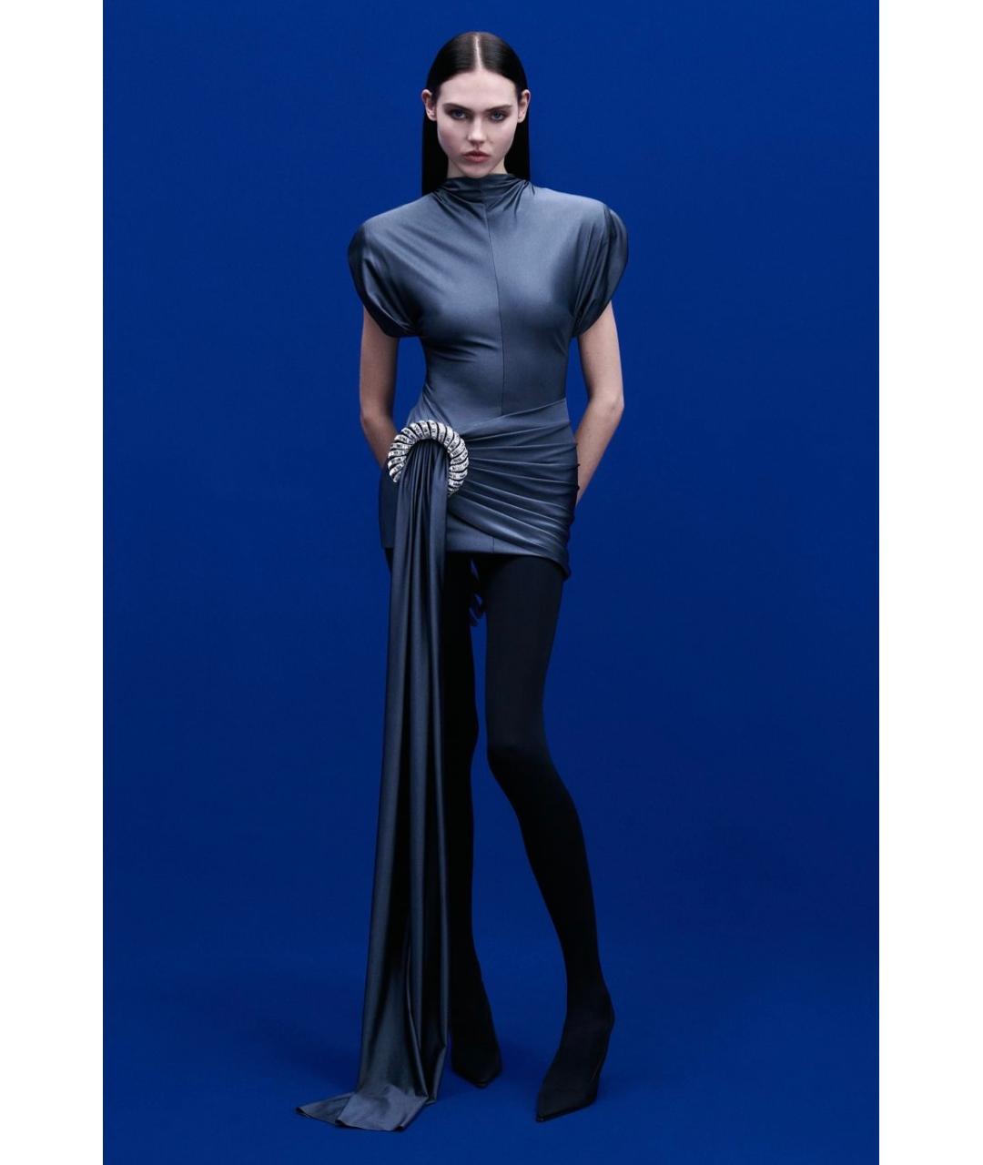 DAVID KOMA Серое коктейльное платье, фото 2