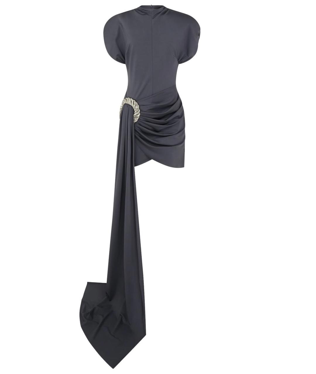 DAVID KOMA Серое коктейльное платье, фото 1