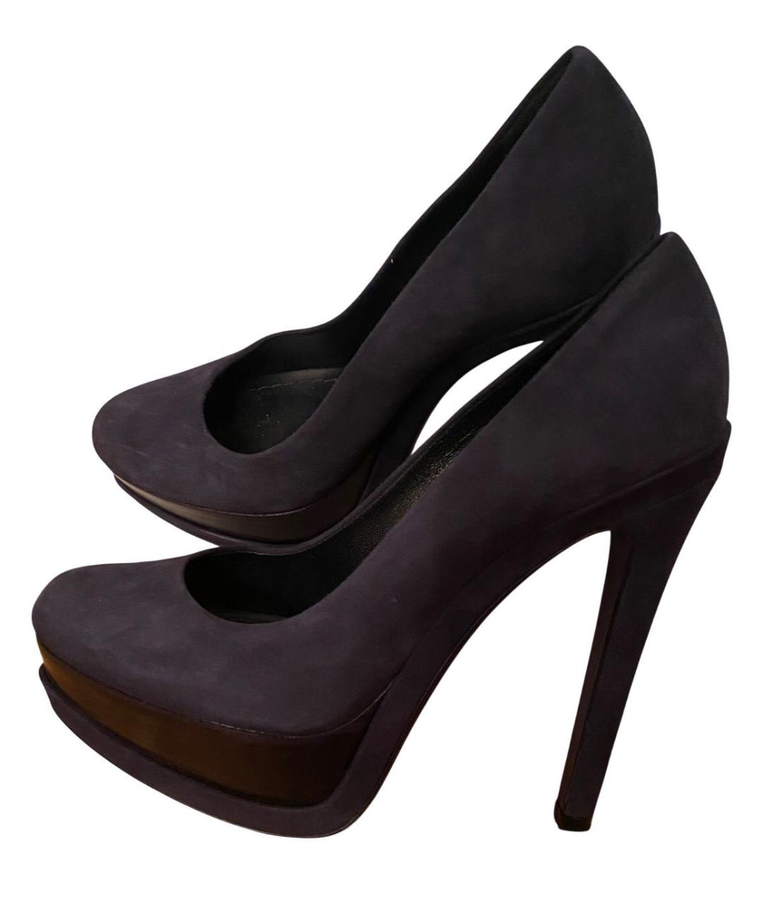 CHRISTIAN DIOR Темно-синие замшевые туфли, фото 3