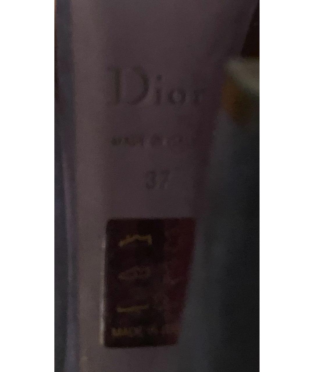CHRISTIAN DIOR Темно-синие замшевые туфли, фото 8