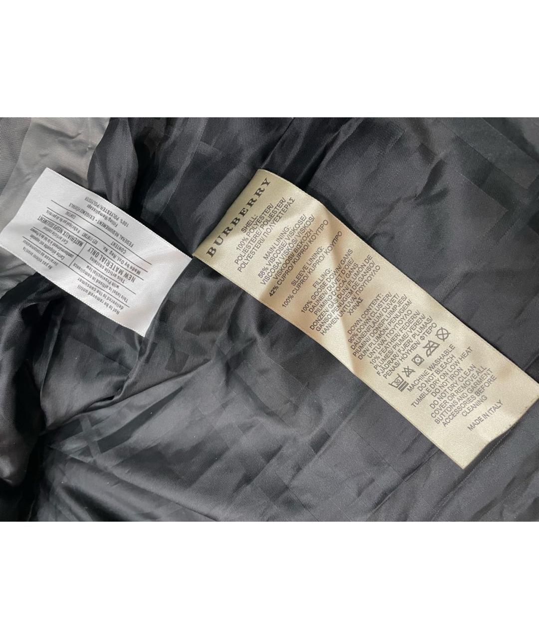 BURBERRY Серая синтетическая куртка, фото 8