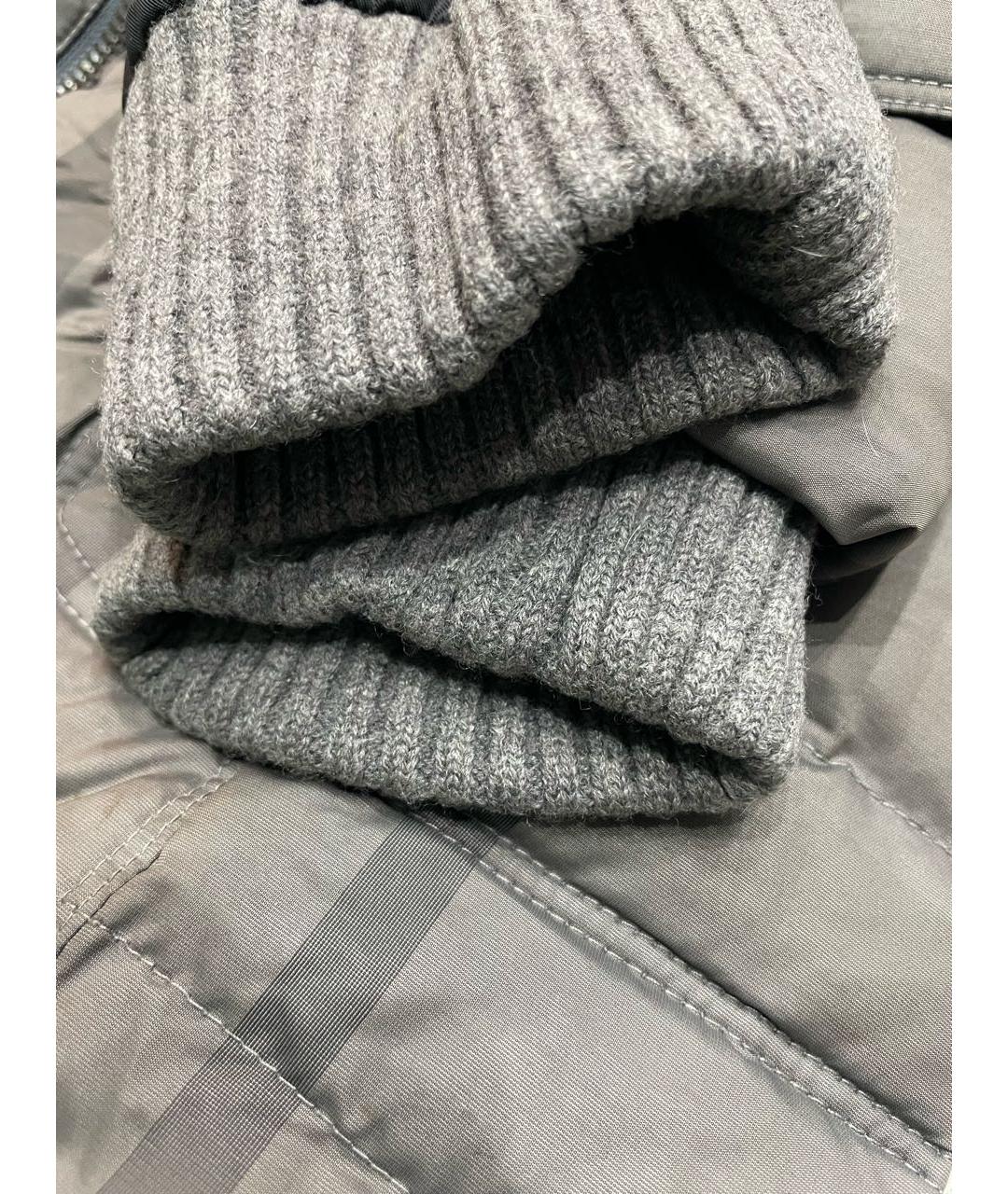 BURBERRY Серая синтетическая куртка, фото 6