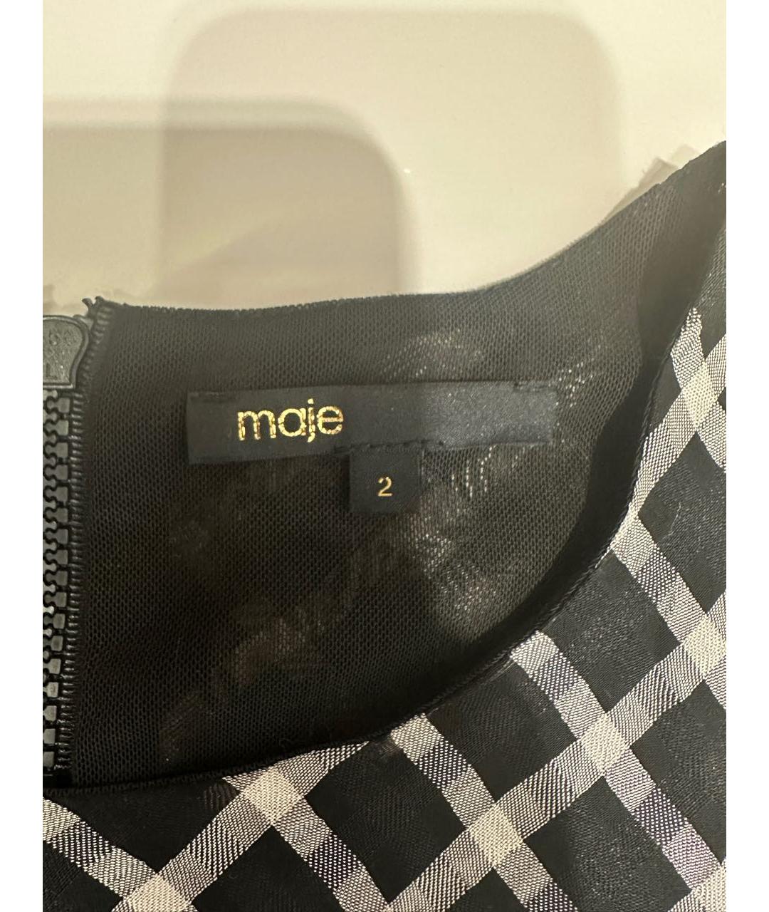 MAJE Мульти полиэстеровое коктейльное платье, фото 3