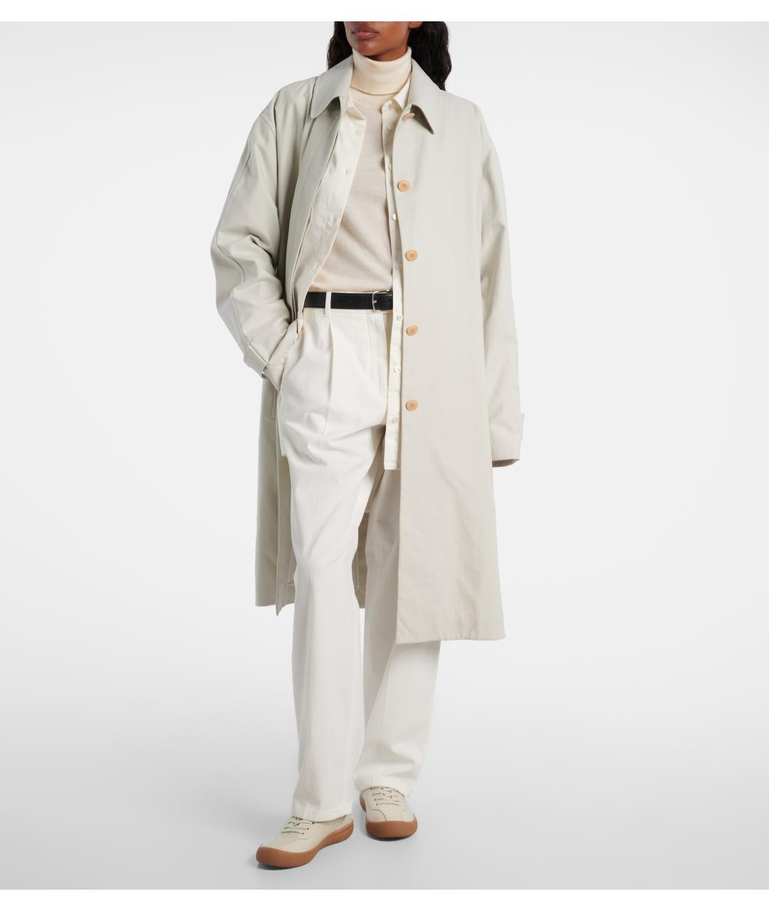 THE ROW Серый тренч/плащ, фото 3