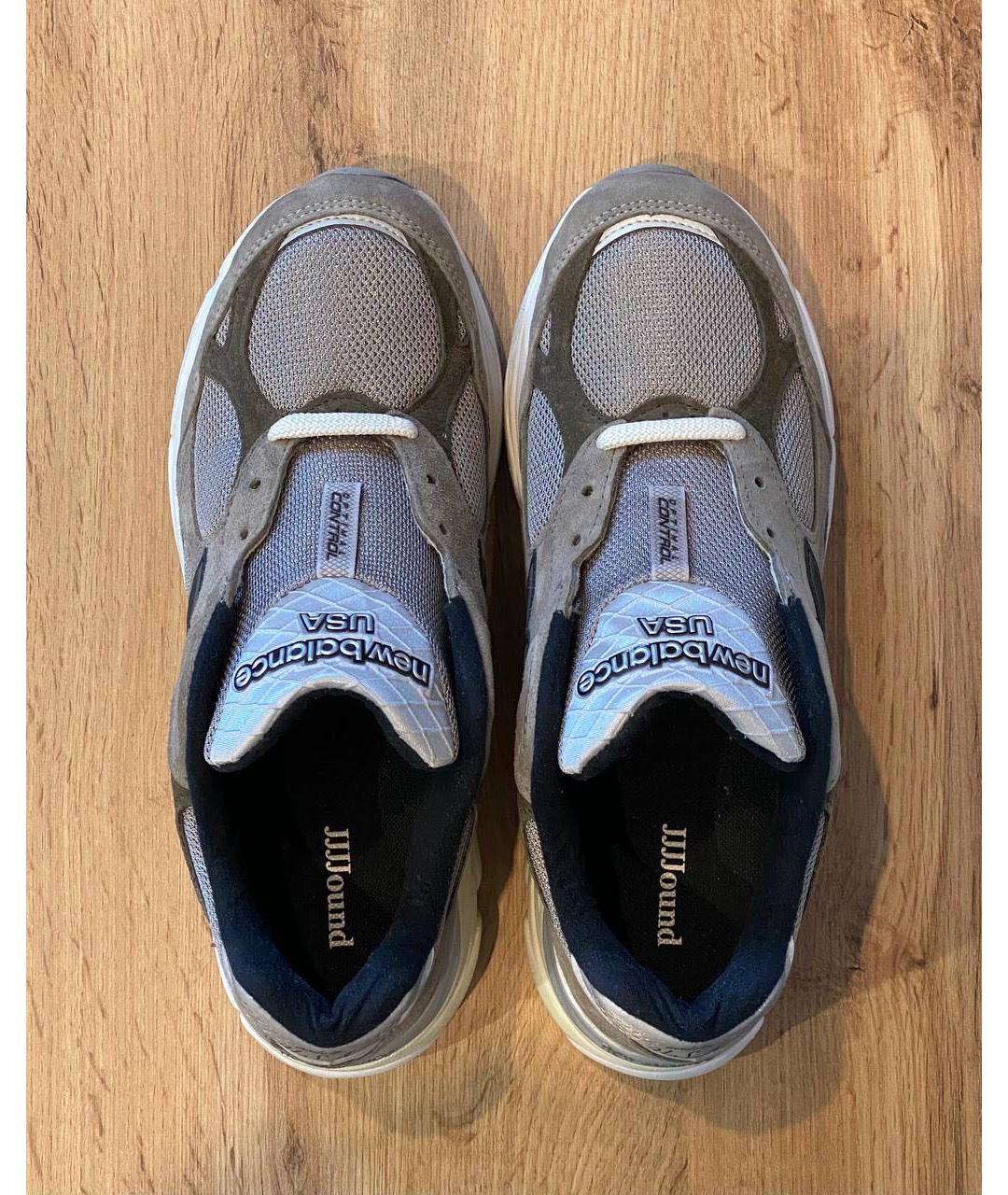 NEW BALANCE Бежевые замшевые низкие кроссовки / кеды, фото 3