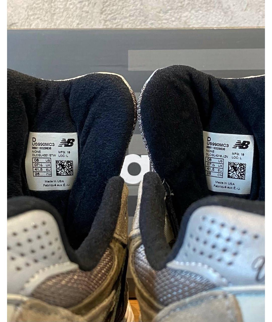 NEW BALANCE Бежевые замшевые низкие кроссовки / кеды, фото 6