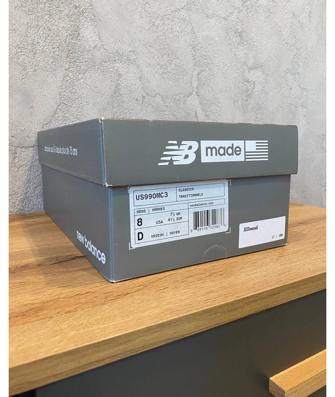 NEW BALANCE Бежевые замшевые низкие кроссовки / кеды, фото 7