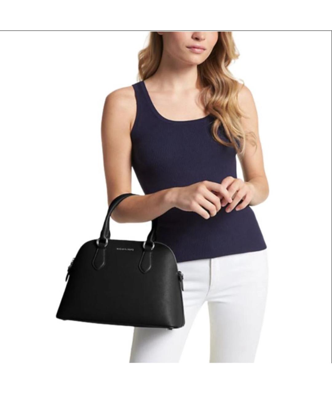 MICHAEL KORS Белая кожаная сумка с короткими ручками, фото 6