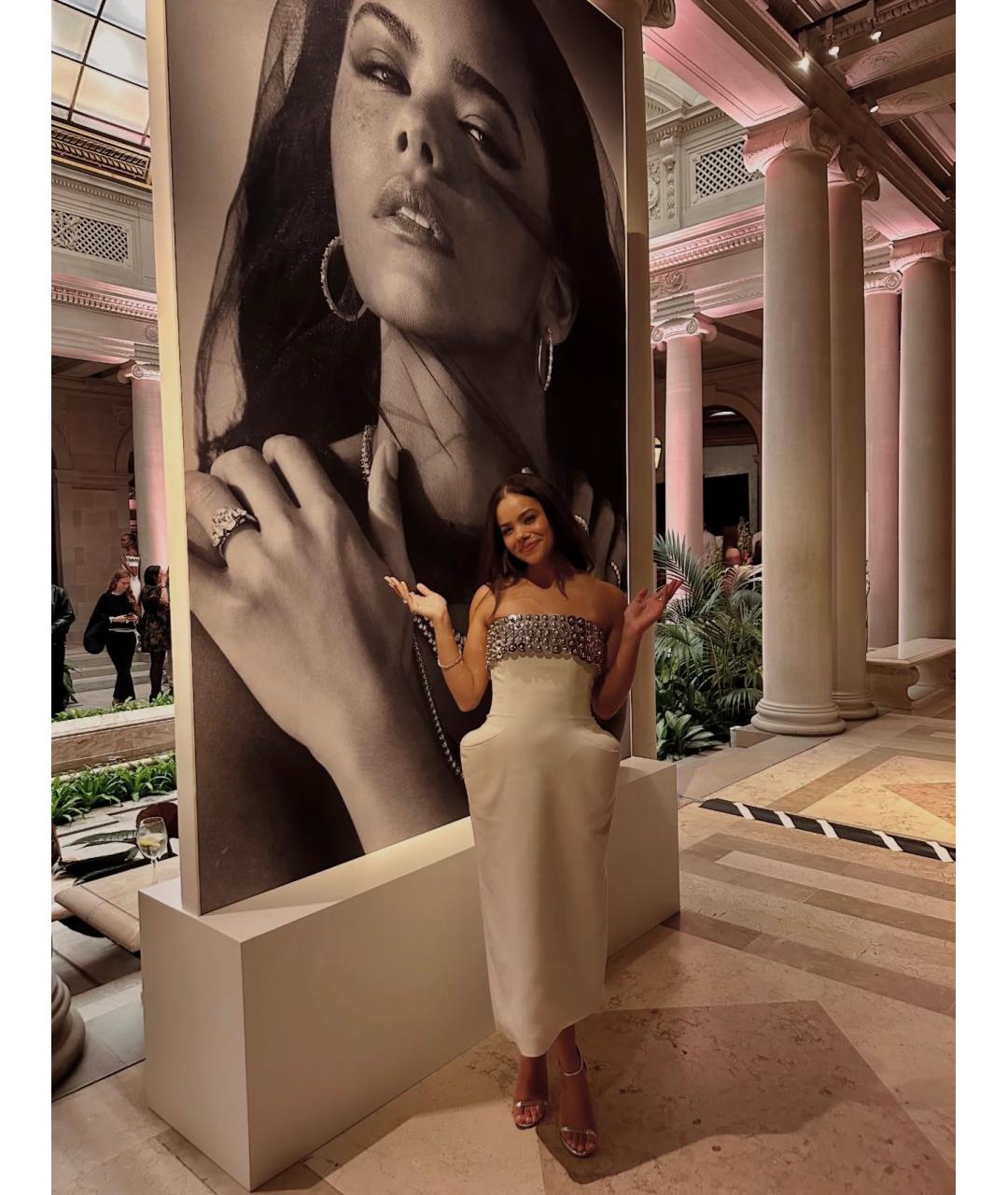 DAVID KOMA Белое коктейльное платье, фото 6