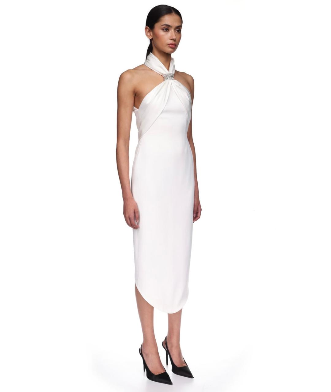 DAVID KOMA Белое коктейльное платье, фото 4
