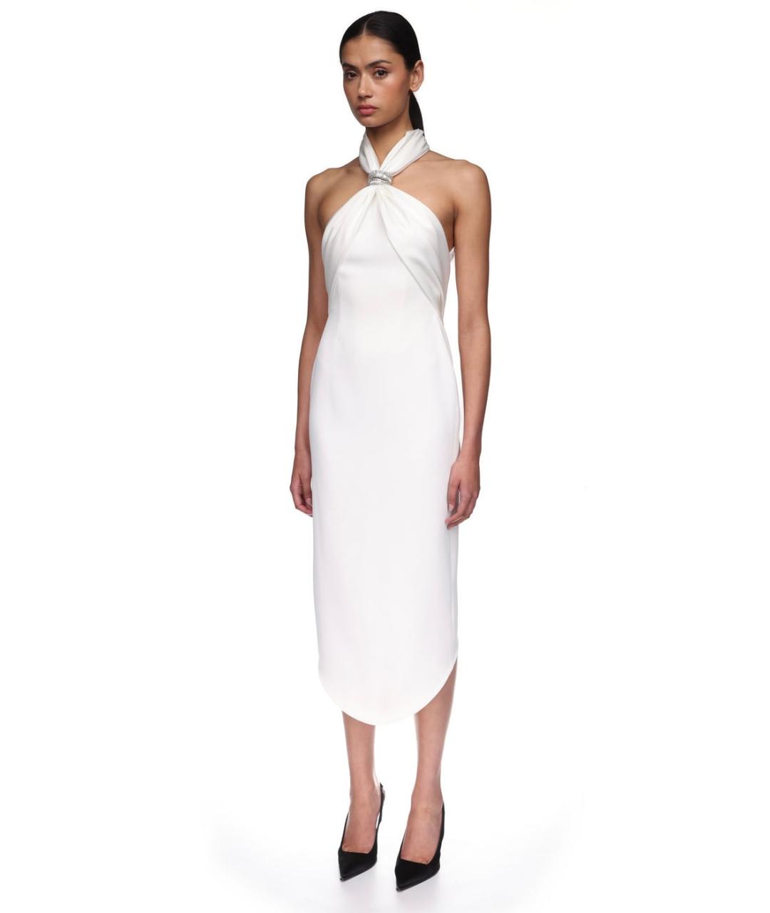 DAVID KOMA Белое коктейльное платье, фото 3