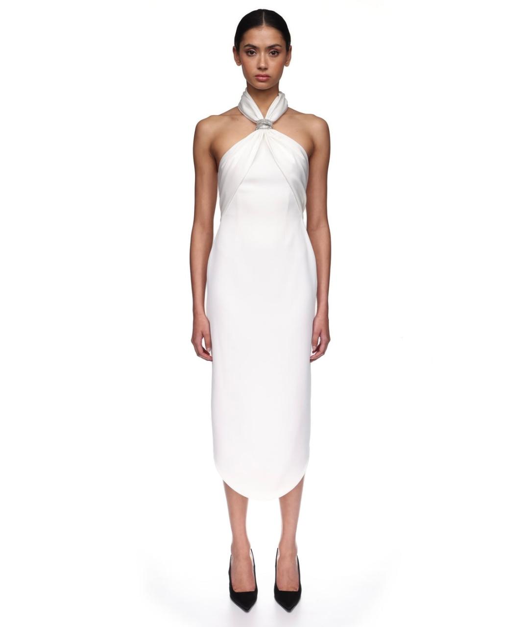 DAVID KOMA Белое коктейльное платье, фото 2