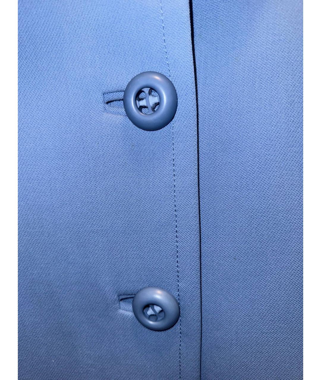 PRADA Голубое шерстяное пальто, фото 4