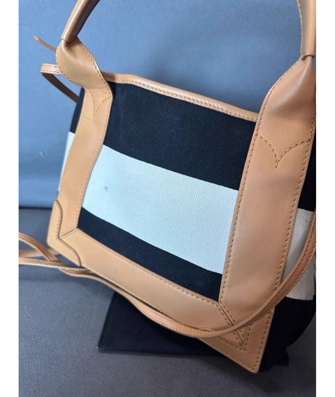 BALENCIAGA Бежевая кожаная сумка с короткими ручками, фото 2