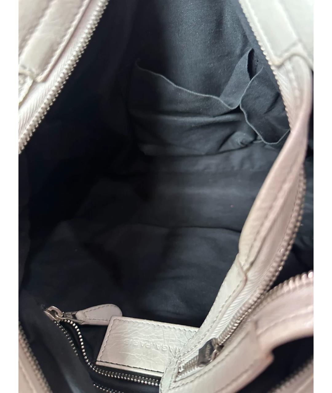 BALENCIAGA Зеленая кожаная сумка с короткими ручками, фото 9