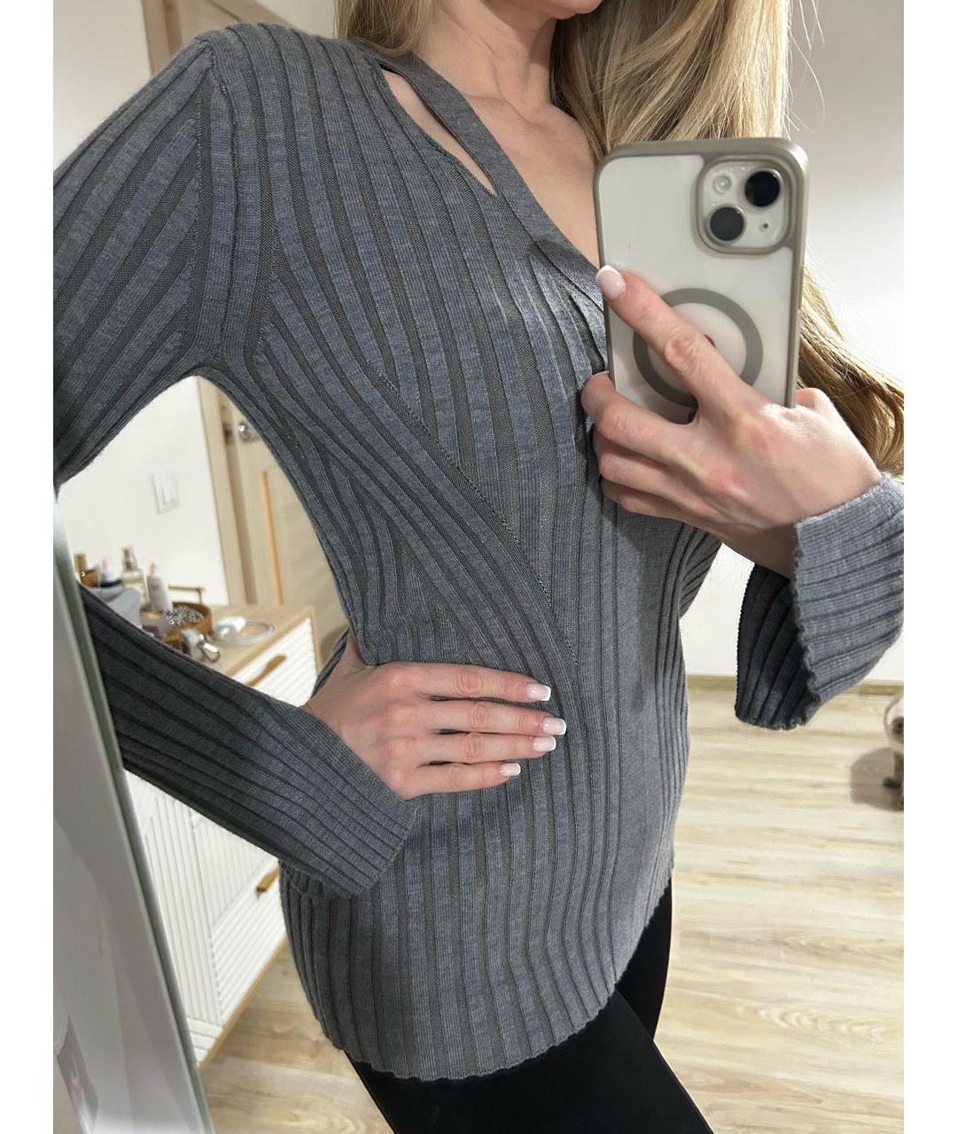 PROENZA SCHOULER Серый вискозный джемпер / свитер, фото 8