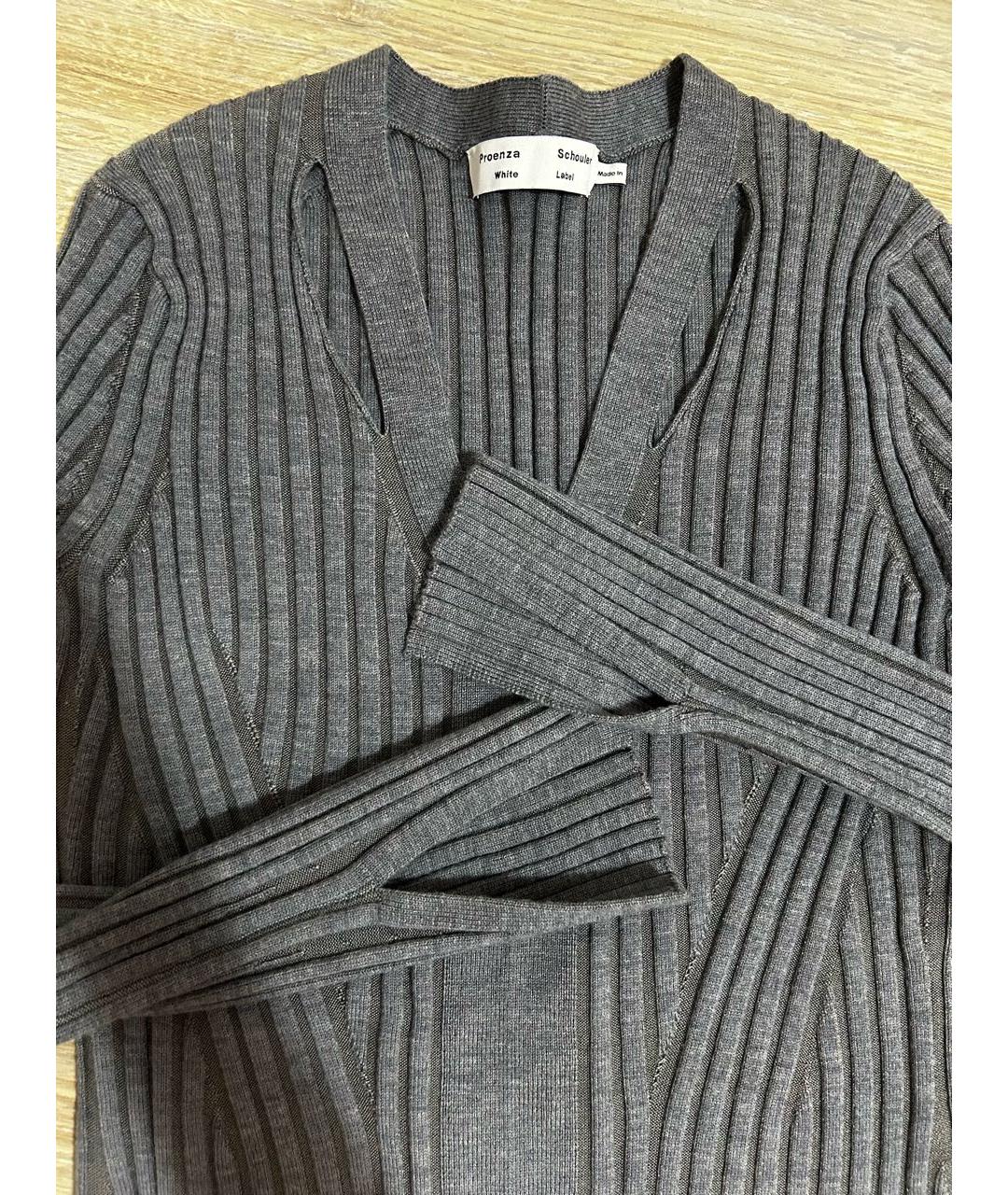 PROENZA SCHOULER Серый вискозный джемпер / свитер, фото 3