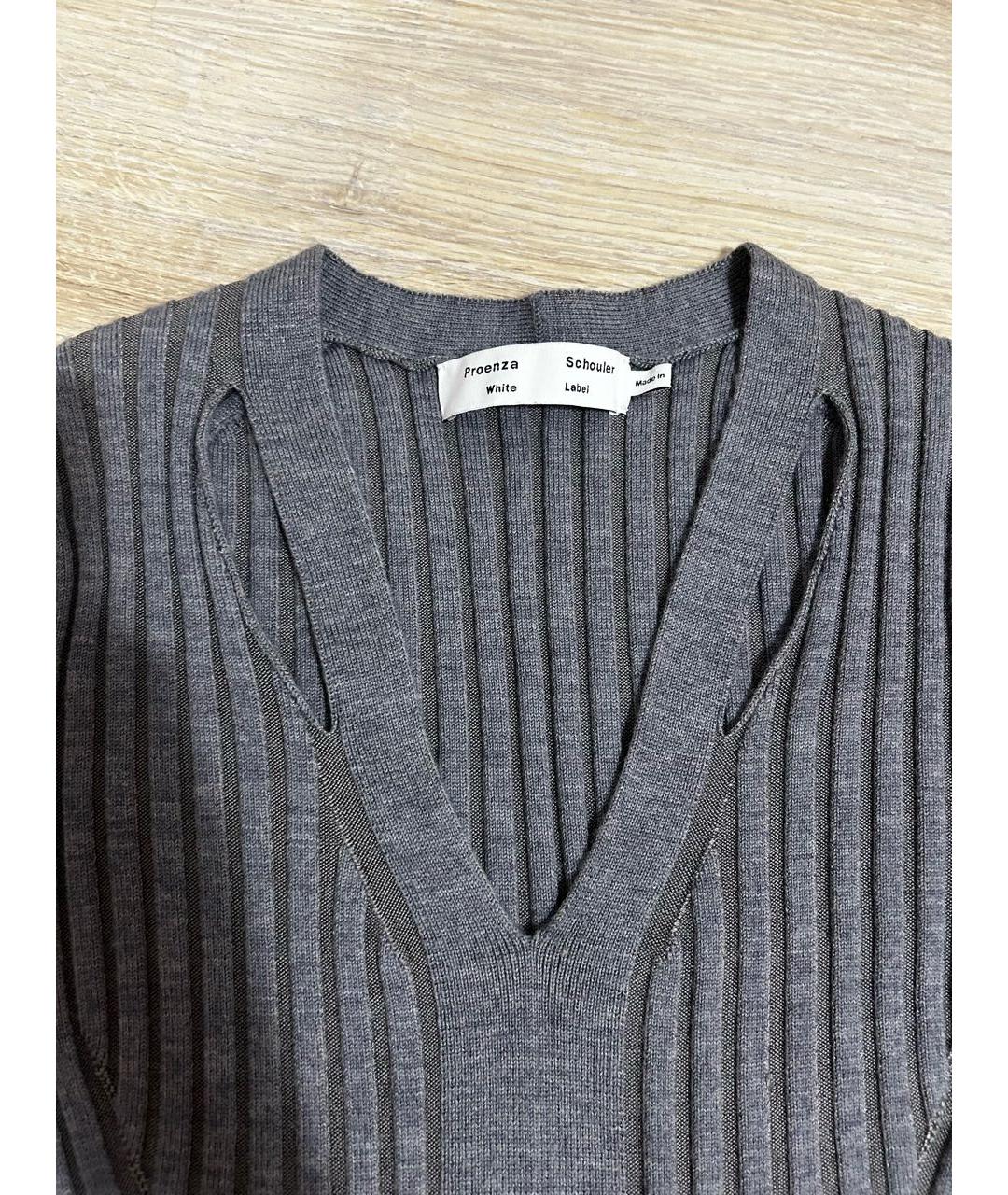 PROENZA SCHOULER Серый вискозный джемпер / свитер, фото 4