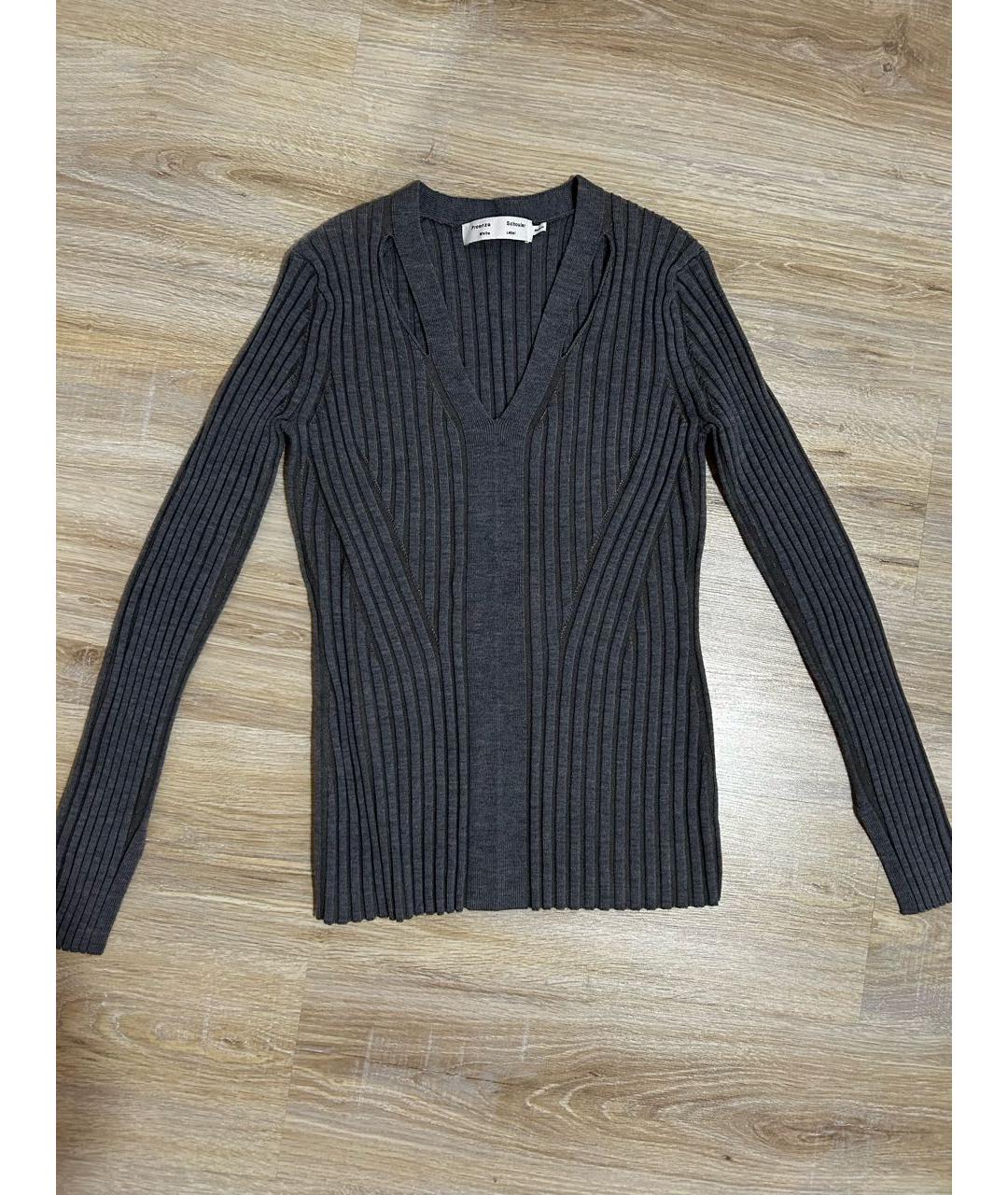 PROENZA SCHOULER Серый вискозный джемпер / свитер, фото 2