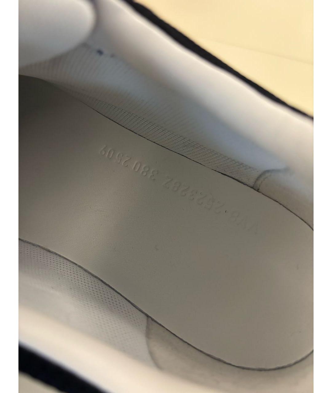 HERMES Темно-синие текстильные кроссовки, фото 6