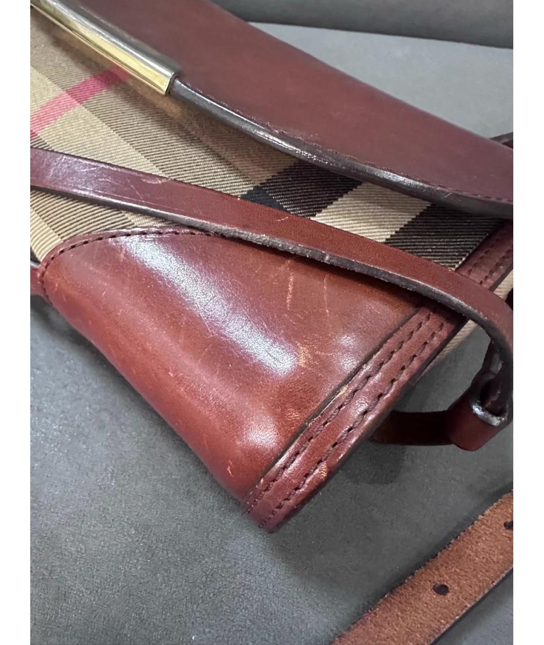 BURBERRY Мульти кожаная сумка с короткими ручками, фото 3