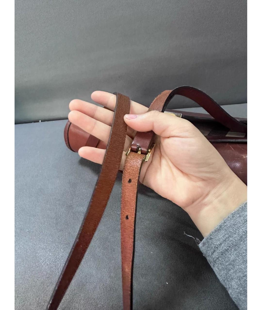 BURBERRY Мульти кожаная сумка с короткими ручками, фото 7