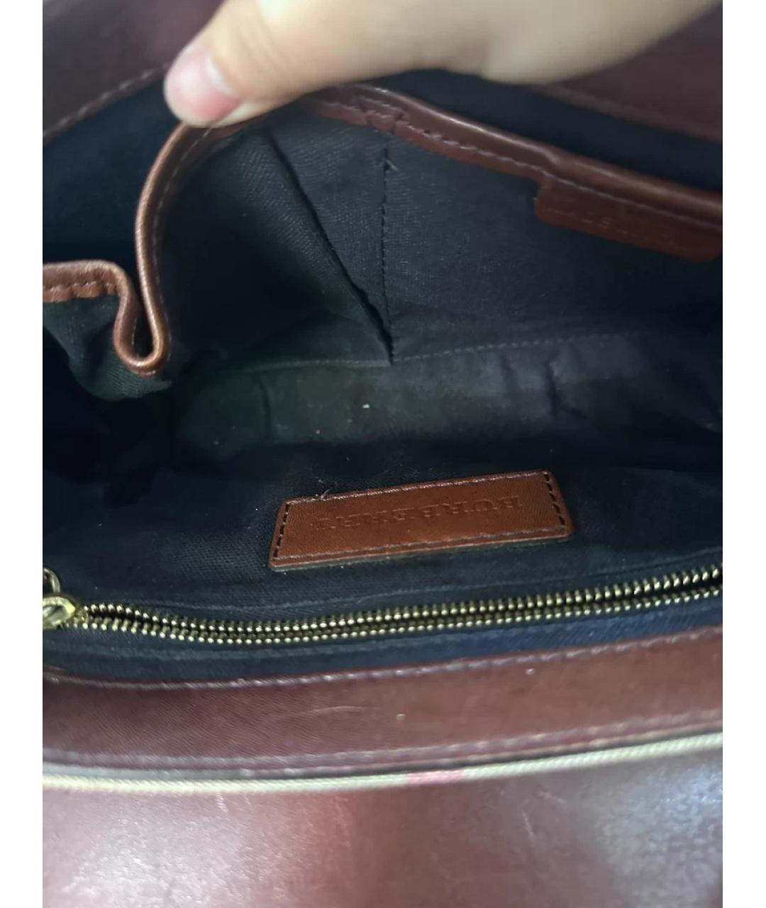 BURBERRY Мульти кожаная сумка с короткими ручками, фото 9