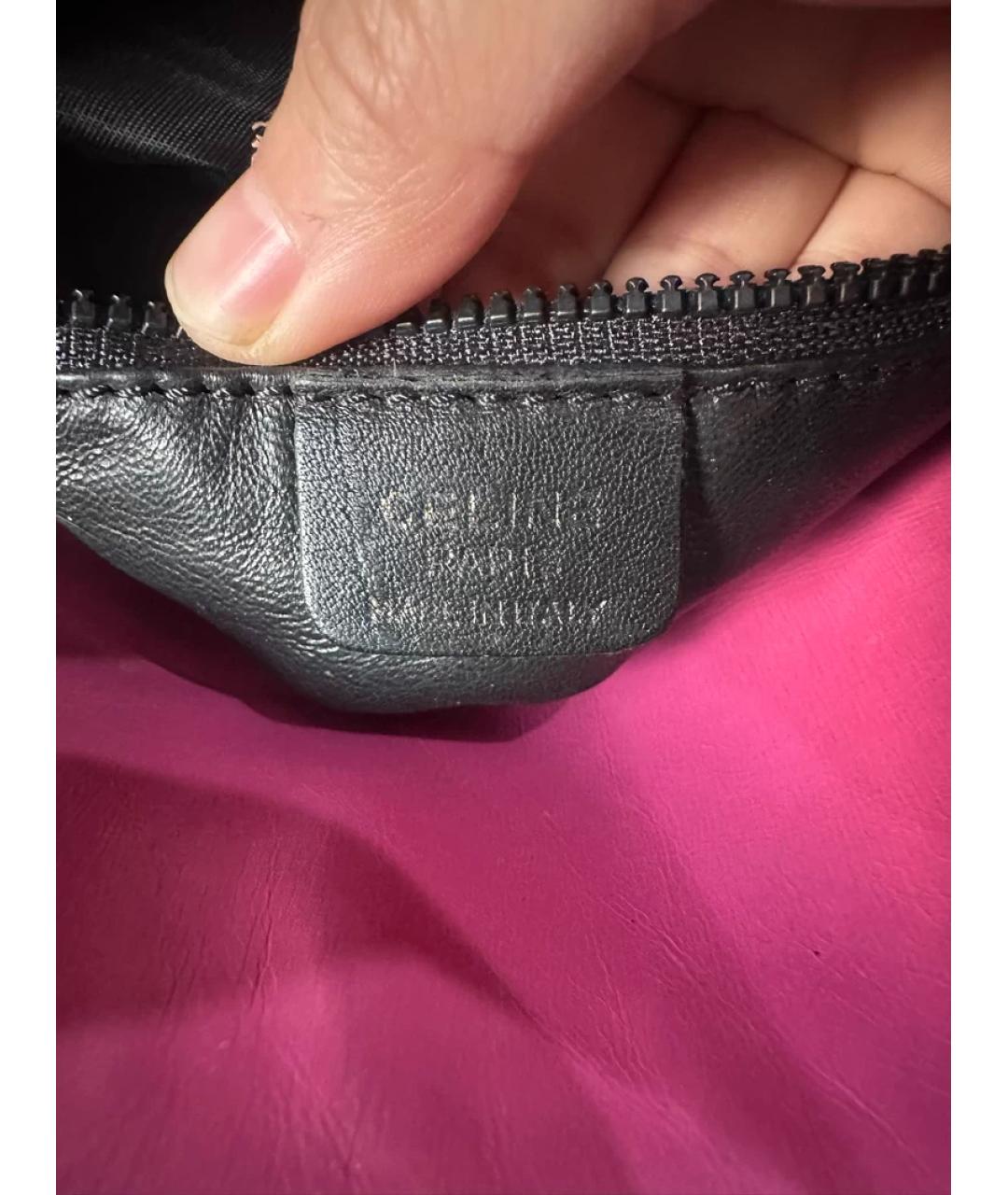 CELINE Розовая кожаная сумка через плечо, фото 8