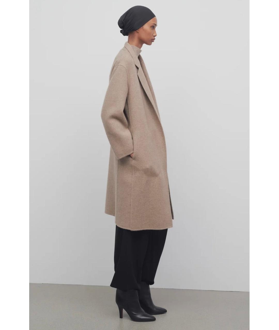 THE ROW Бежевое пальто, фото 5