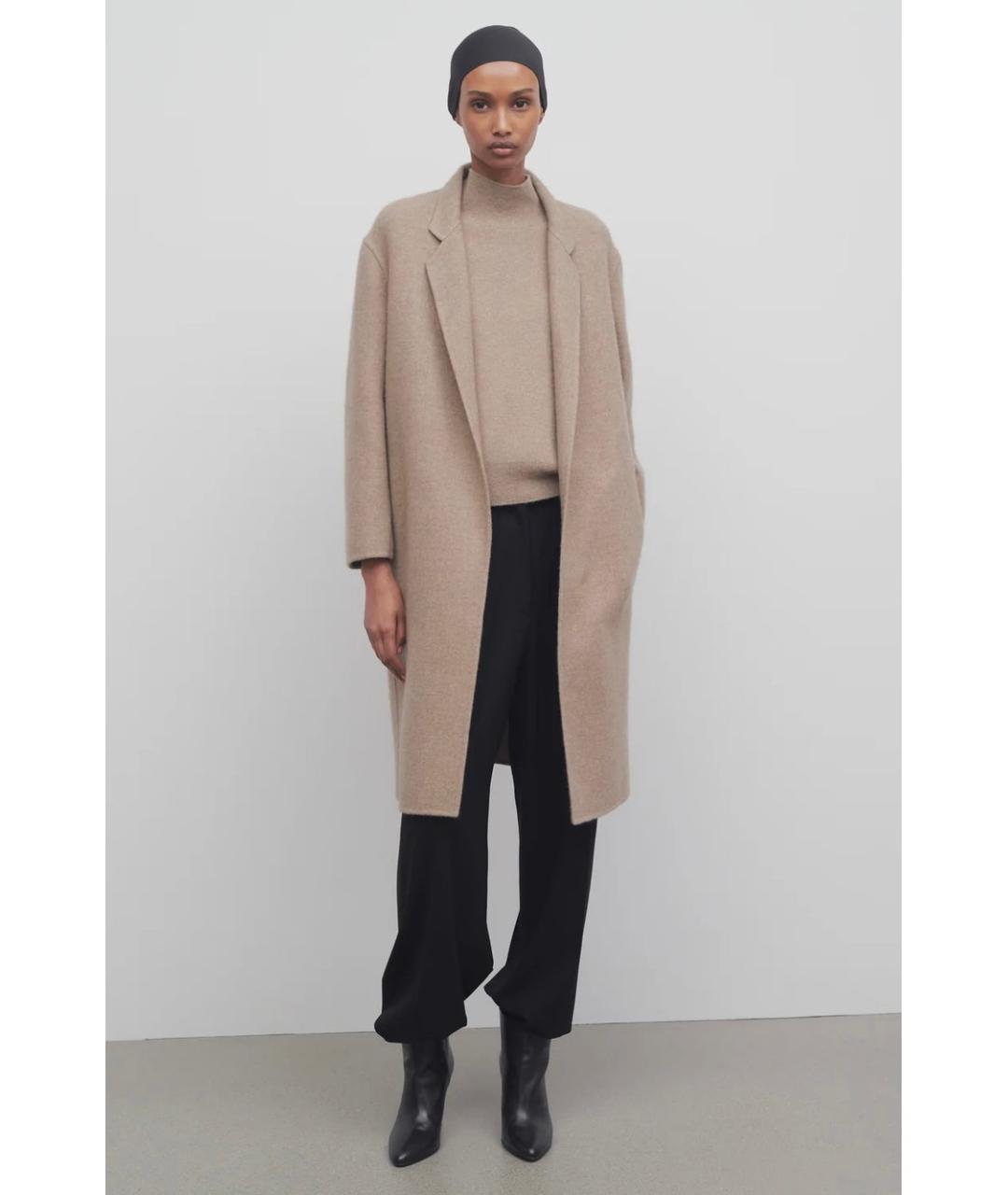 THE ROW Бежевое пальто, фото 4