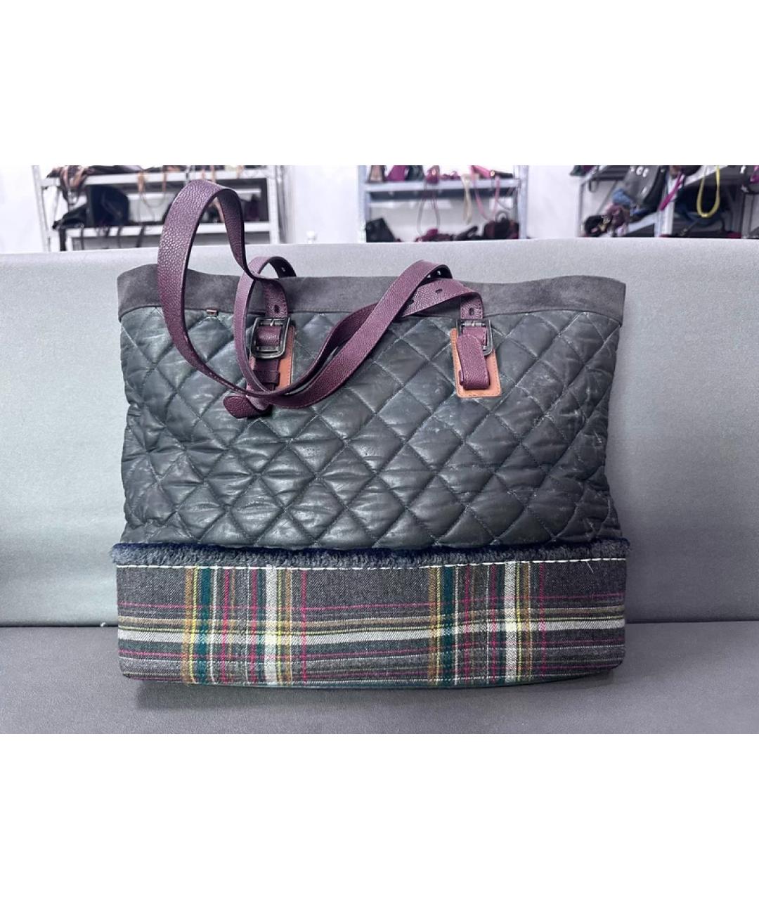 CHANEL Мульти тканевая сумка с короткими ручками, фото 2