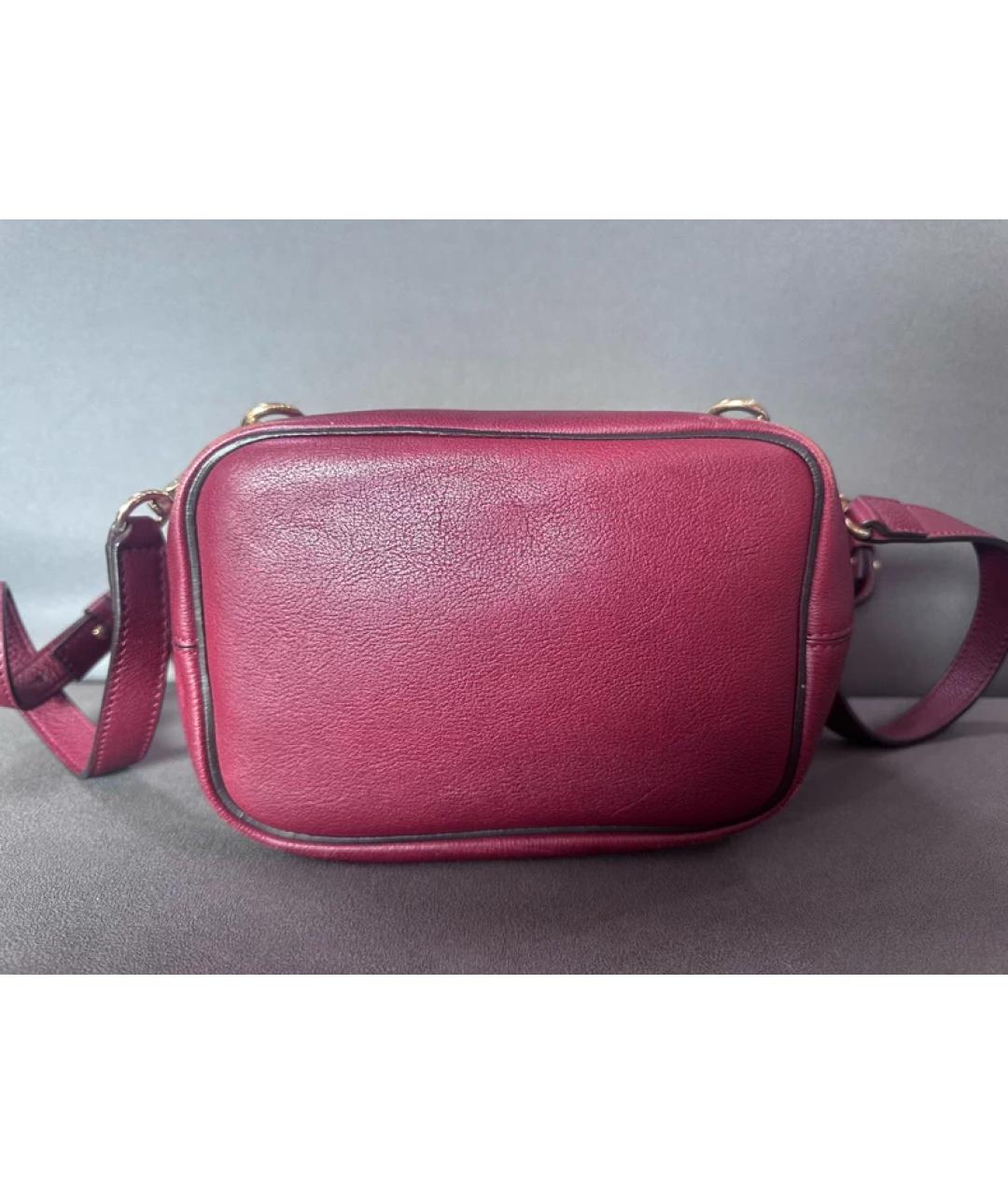 CHLOE Красная кожаная сумка через плечо, фото 3