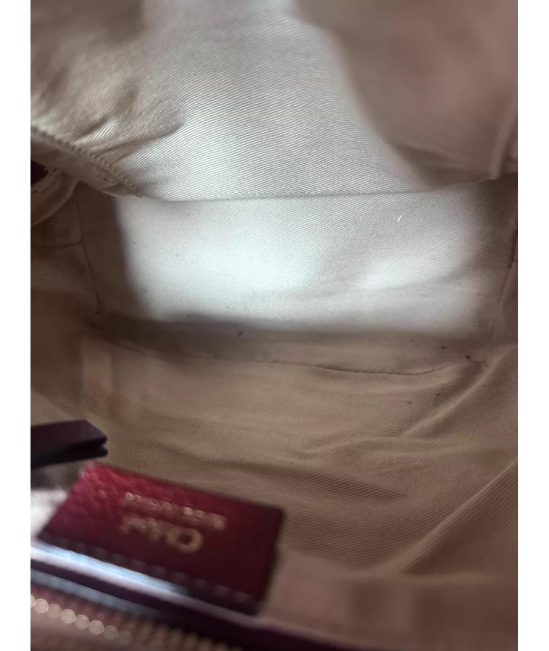 CHLOE Красная кожаная сумка через плечо, фото 9