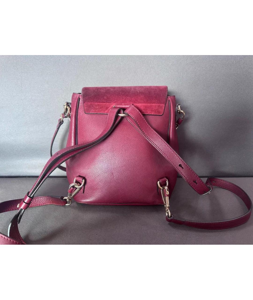 CHLOE Красная кожаная сумка через плечо, фото 2