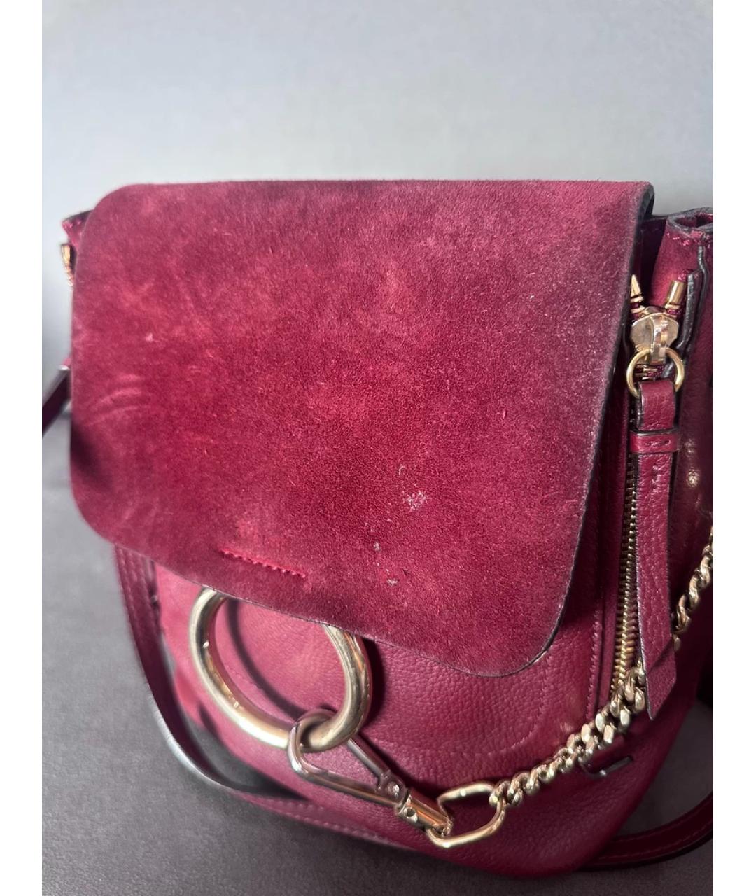 CHLOE Красная кожаная сумка через плечо, фото 6