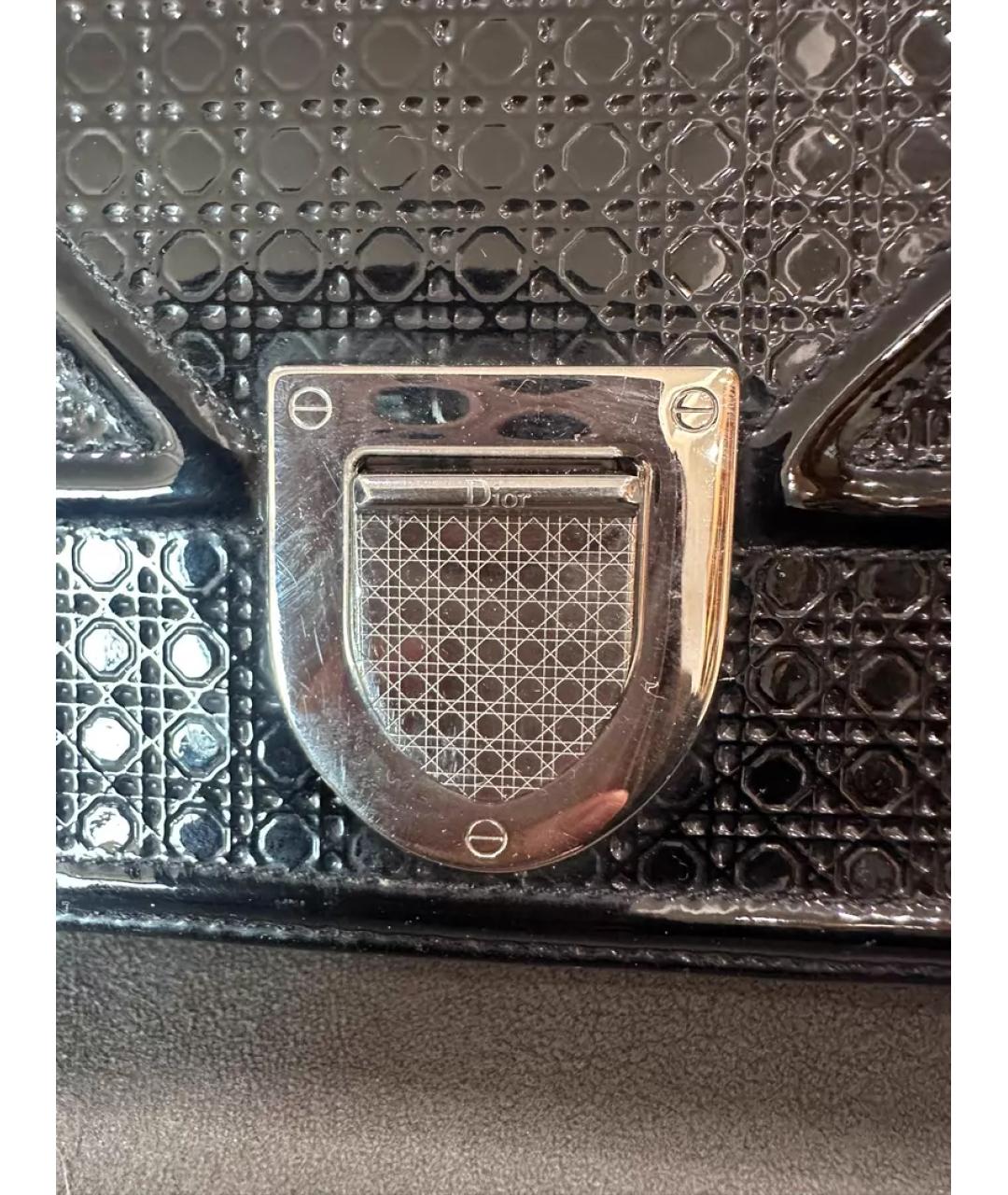 CHRISTIAN DIOR Серебряная кожаная сумка через плечо, фото 3